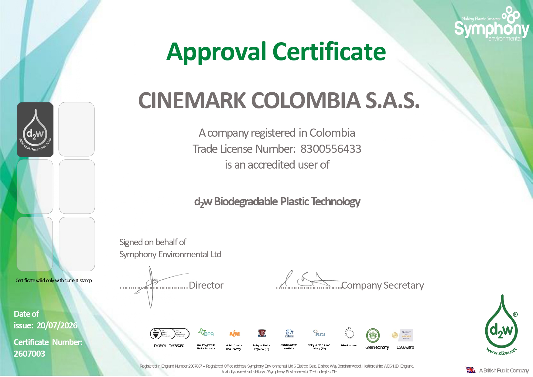 CINEMARK COLOMBIA S.A.S.